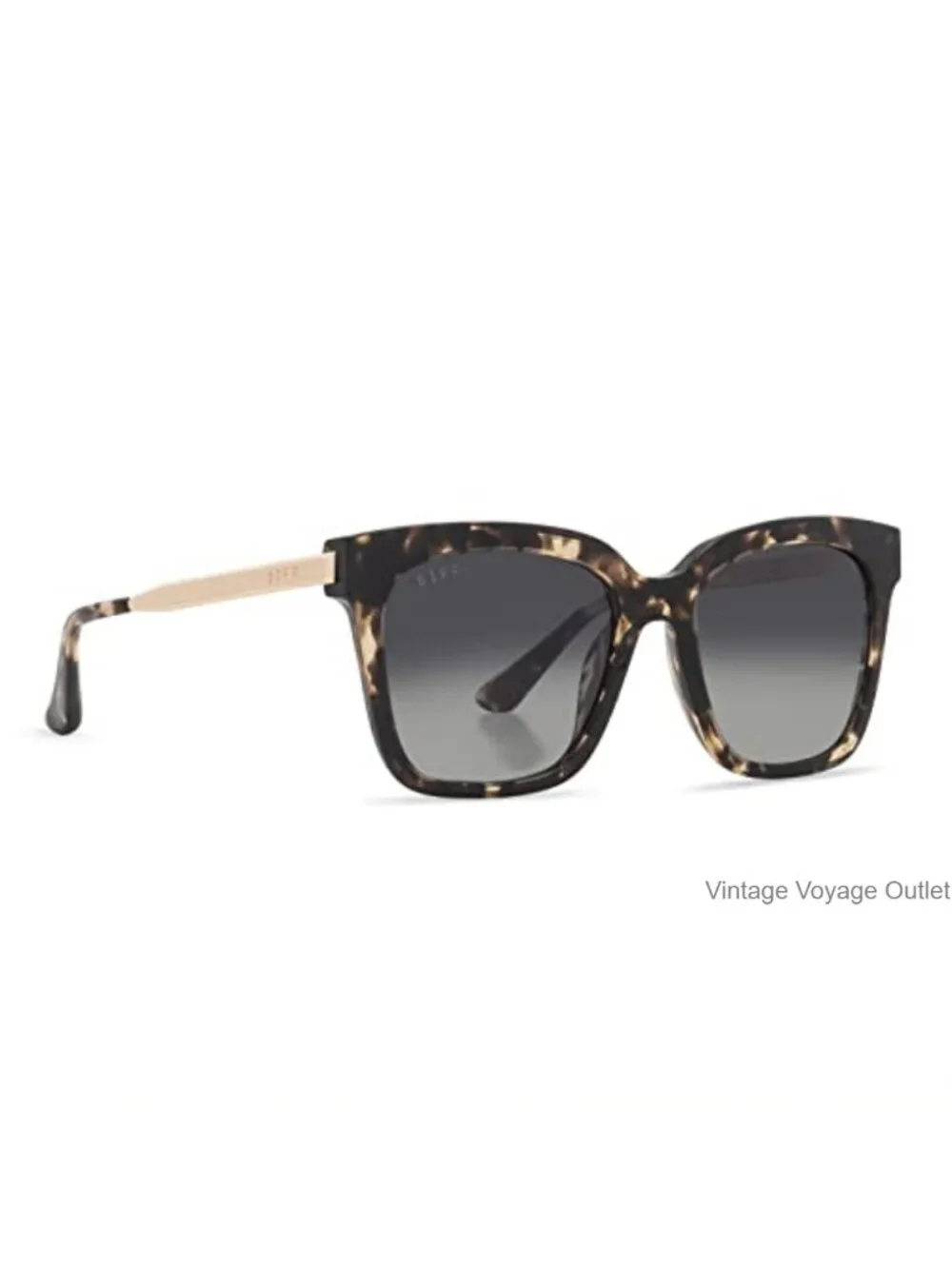 DIFF Bella Square Sunglasses for Women | Designer Frames | 100% UV Protection |
